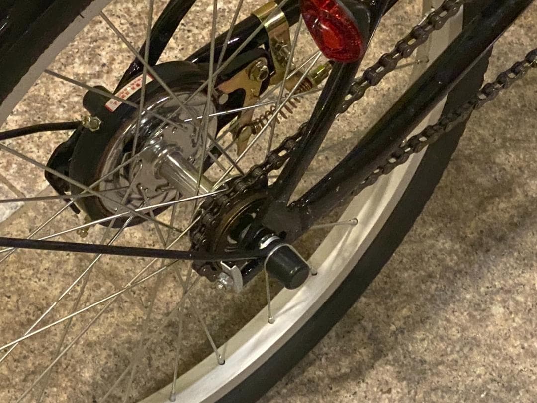 【船橋直接引渡のみ】　折りたたみ自転車 ブラック　20型　軽量　ミニベロ