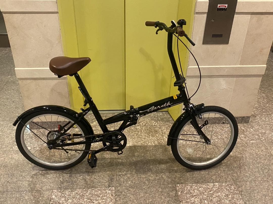 【船橋直接引渡のみ】　折りたたみ自転車 ブラック　20型　軽量　ミニベロ