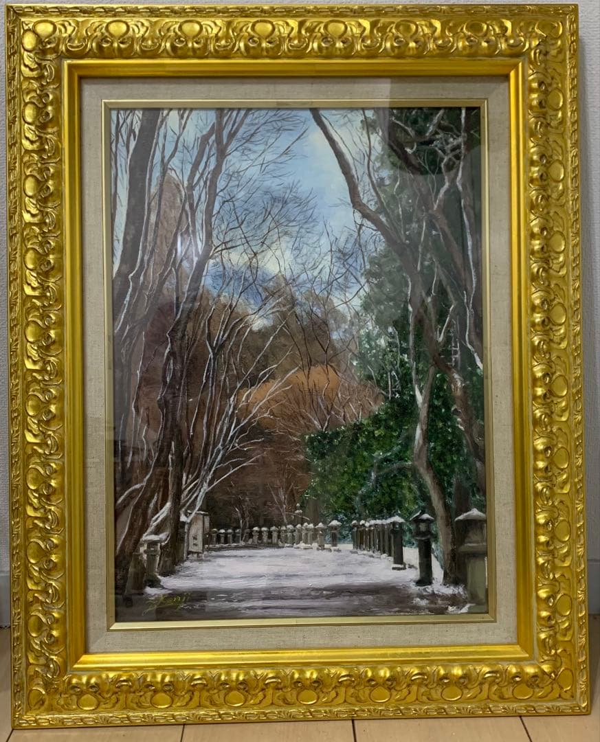 油彩画Ｐ8号 額縁付き