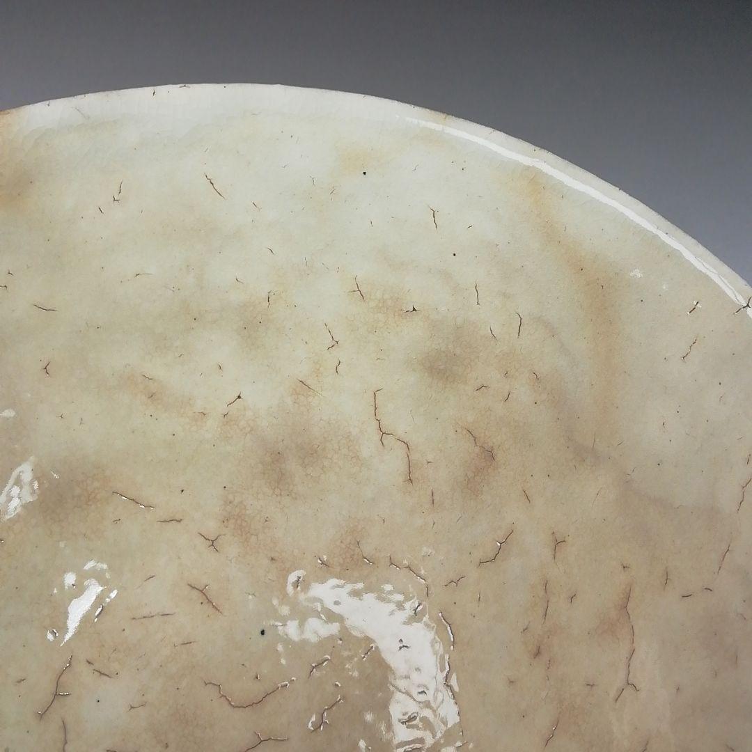 Ｔ１０１　茶碗　『粉引火変り　茶碗』『其中窯　河村又次郎』　共箱　抹茶碗　茶道具