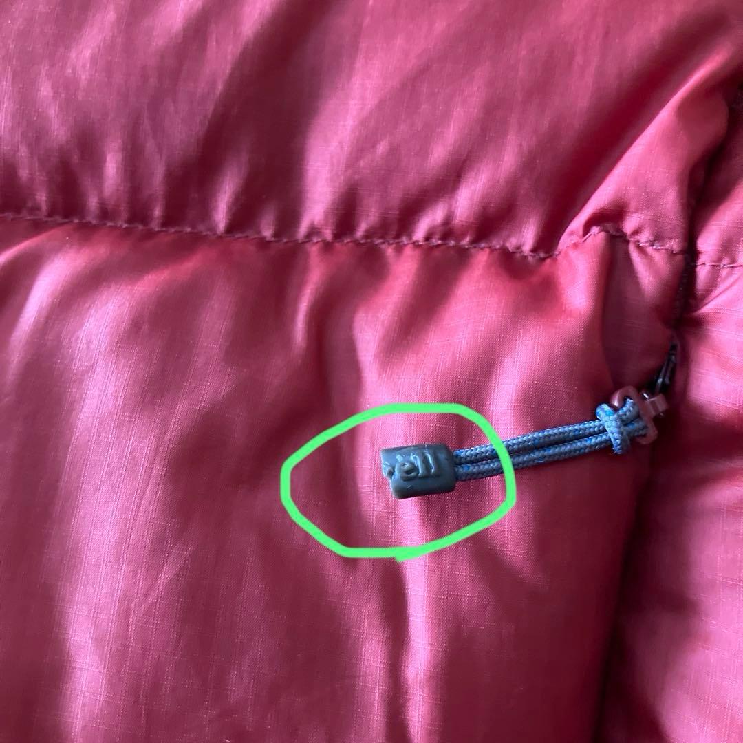 mont-bell フード付きダウンジャケット800FP レッド