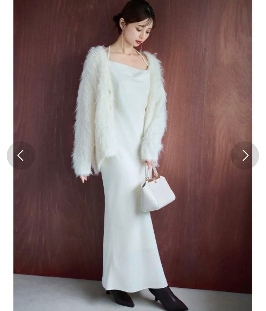 SNIDEL シャギーニットカーディガン