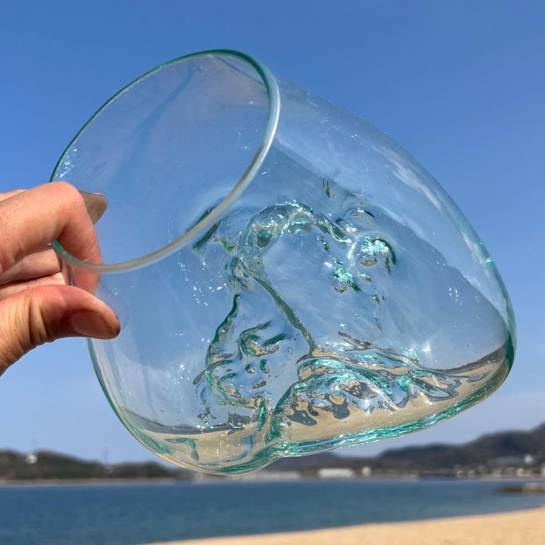 流木ガラスオブジェ大B 花瓶 金魚鉢 ガーデニング テラリウム 水槽 アート作品