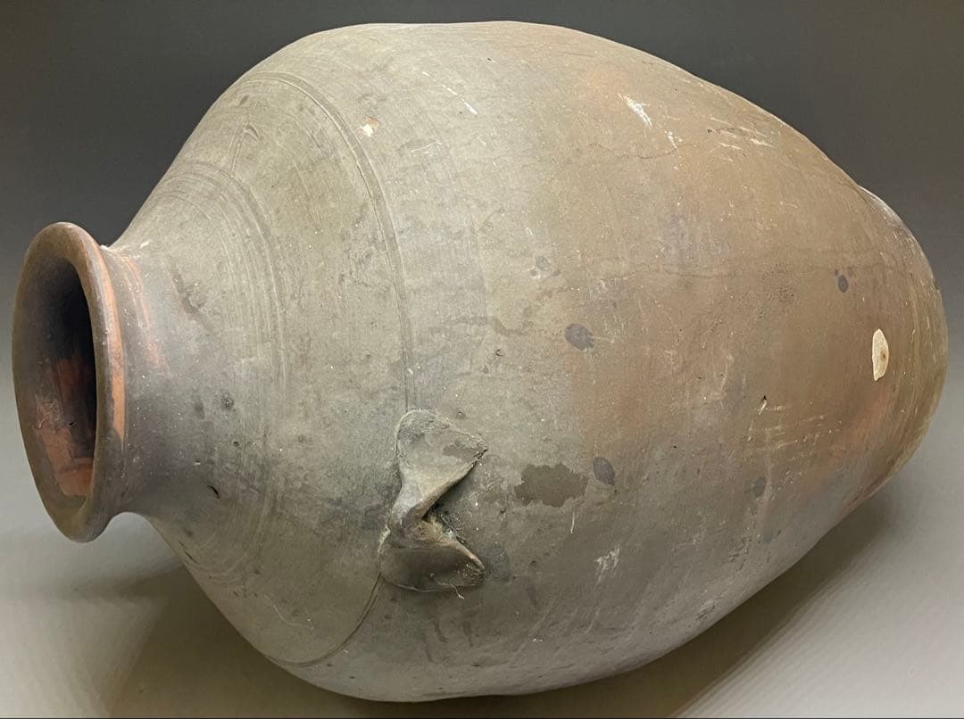 古南蛮　双耳南蛮壺　双耳壺　耳付壺　特大　43cm p3308