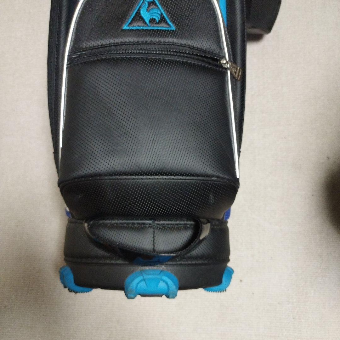 le coq sportif キャディバッグ ブラック/ブルー