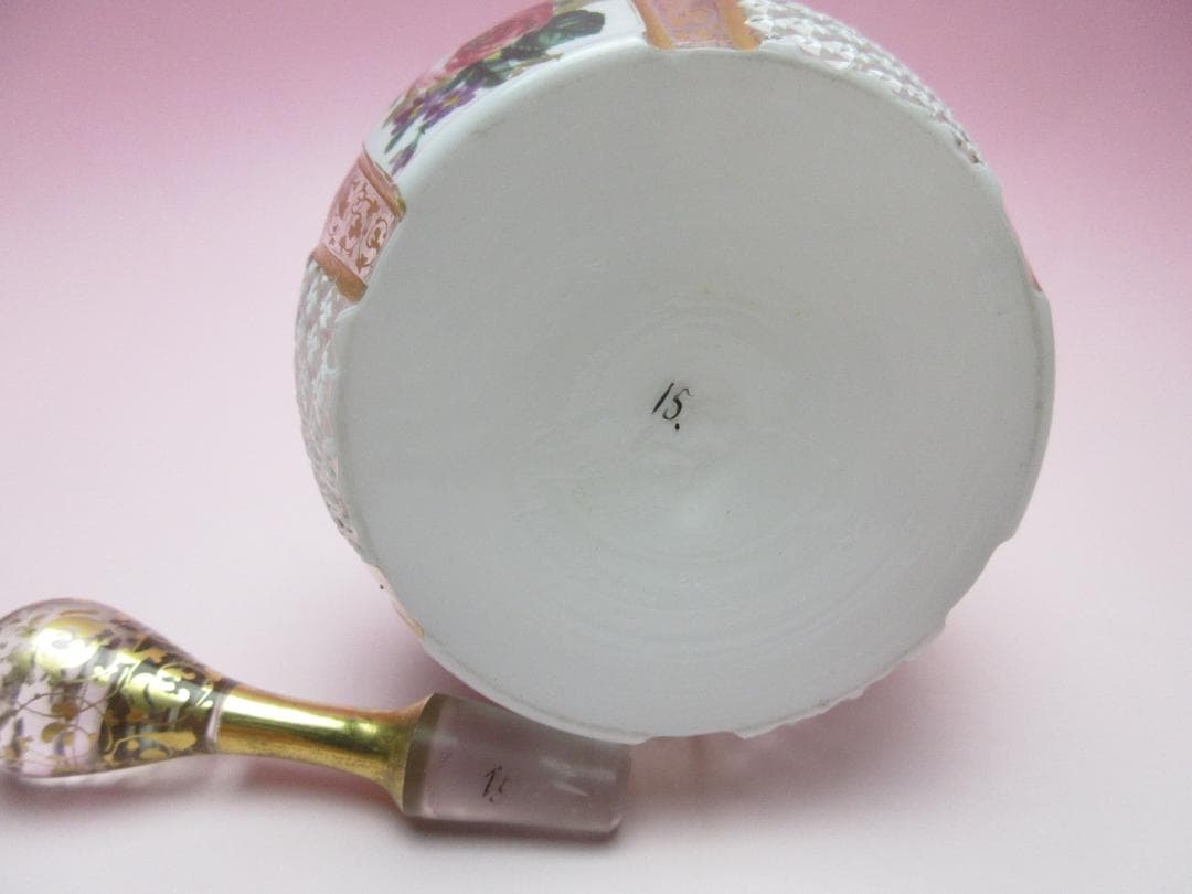 ビンテージ 金彩 花模様 洋風 デカンタ デキャンタ 70905