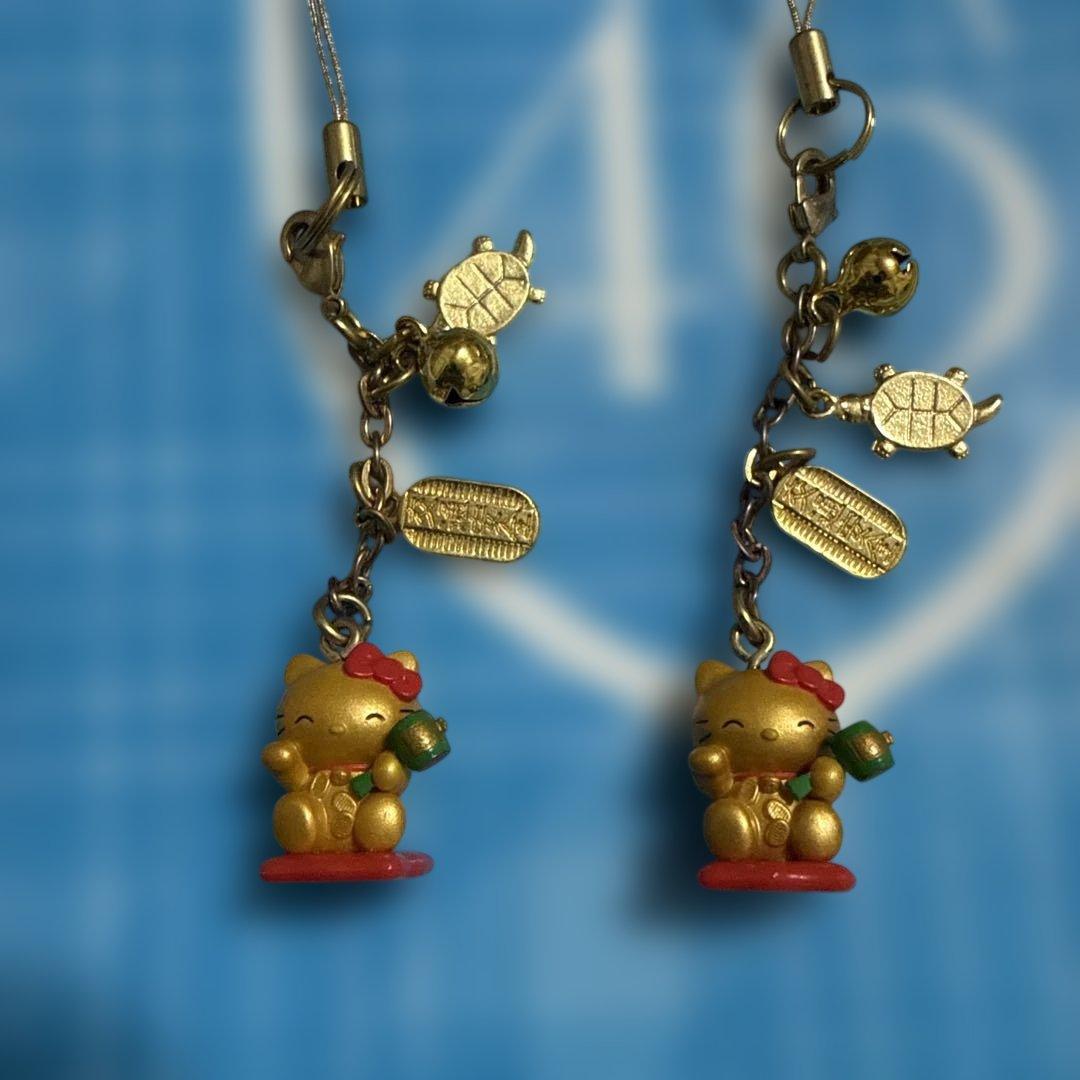 ハローキティ ご当地キティ根付けストラップ2個セット