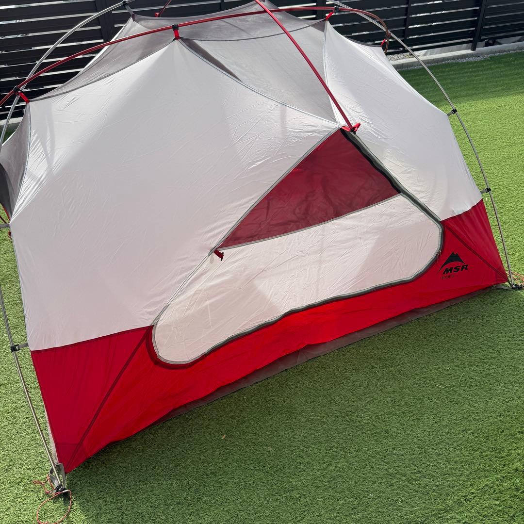 美品 MSR エリクサー3 フットプリント付き テント