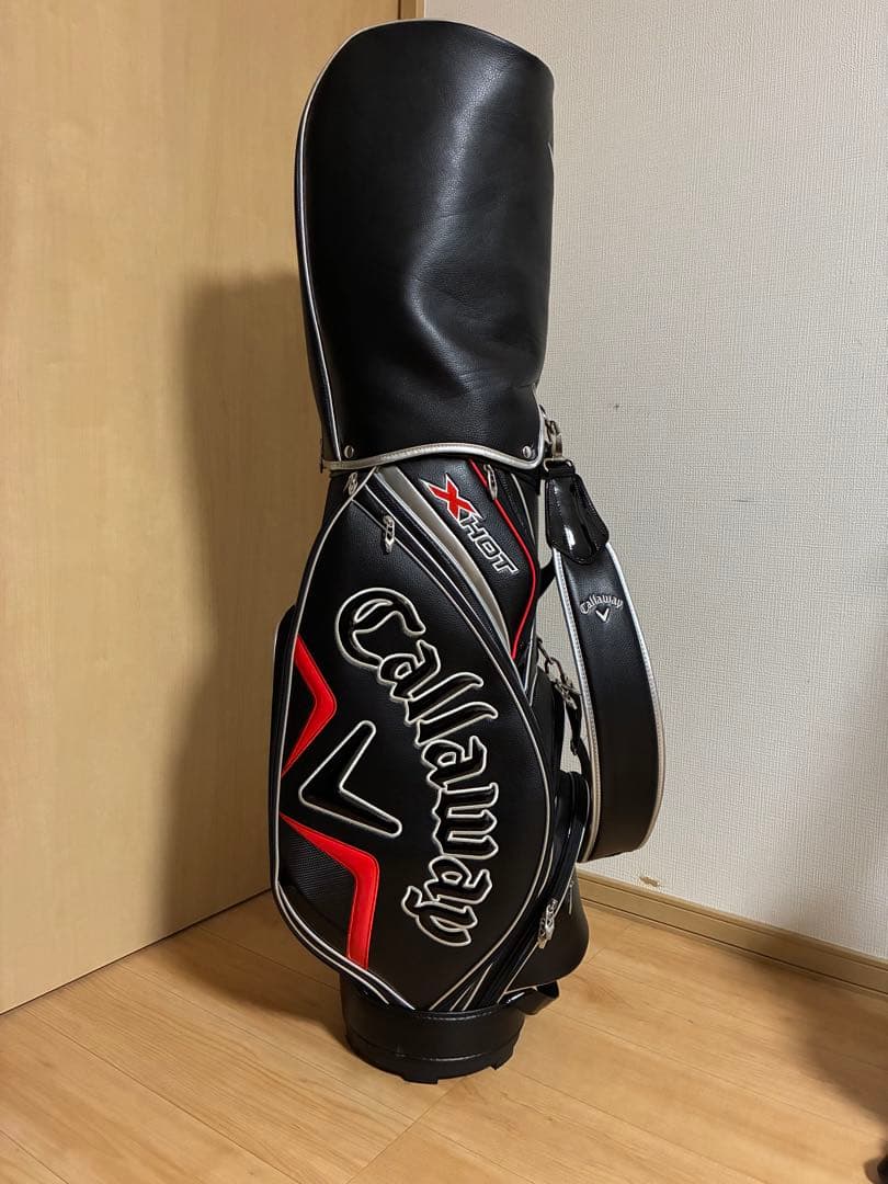 Callaway X Hot/キャディバッグ/濃紺×赤/送料無料