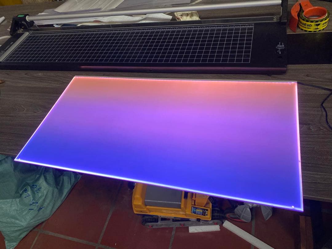 新品未使用　ライトスクリーン　アクアリウム　LED RGB 30cm×30cm