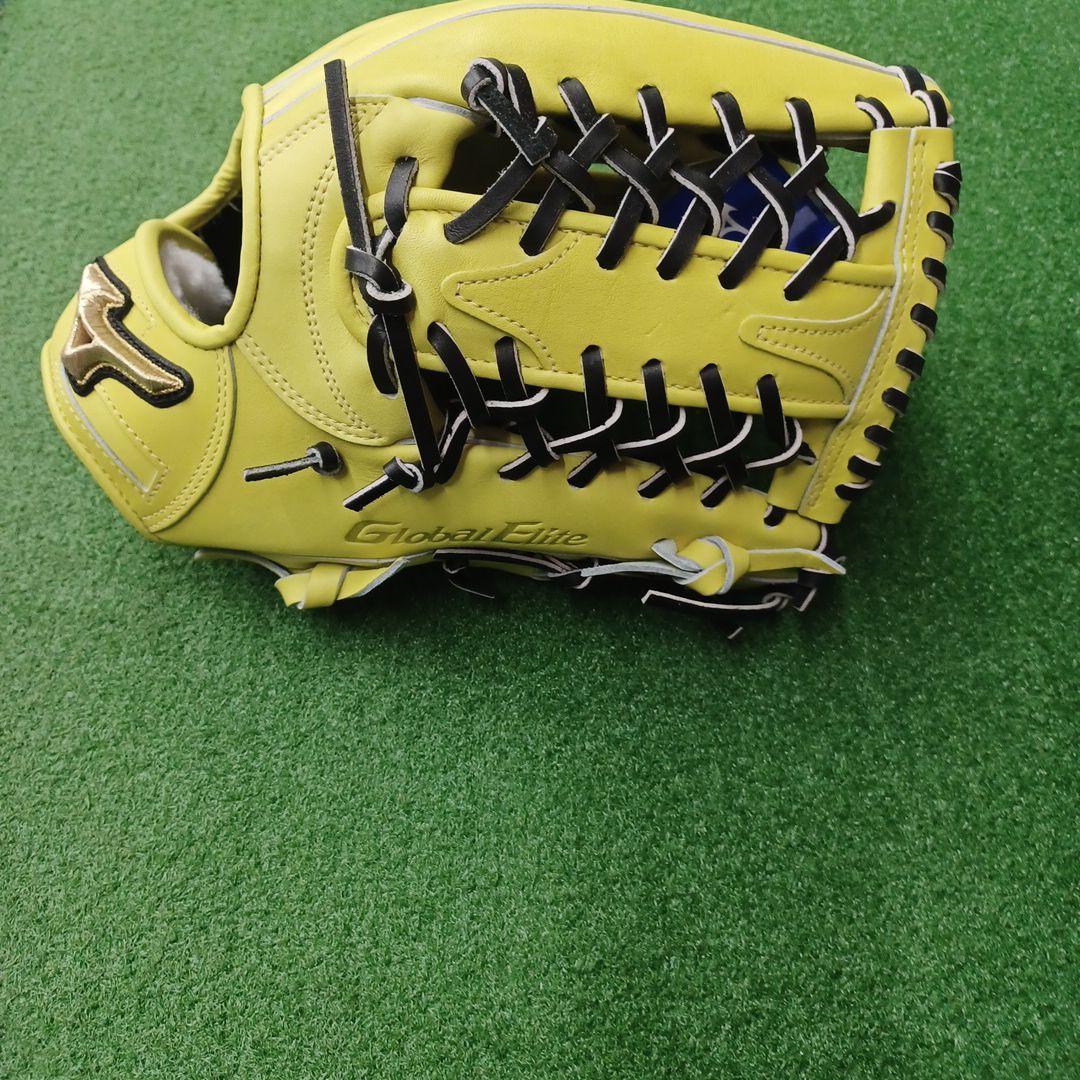 ミズノ)Global Elite限定カラー 硬式グローブ イエロー