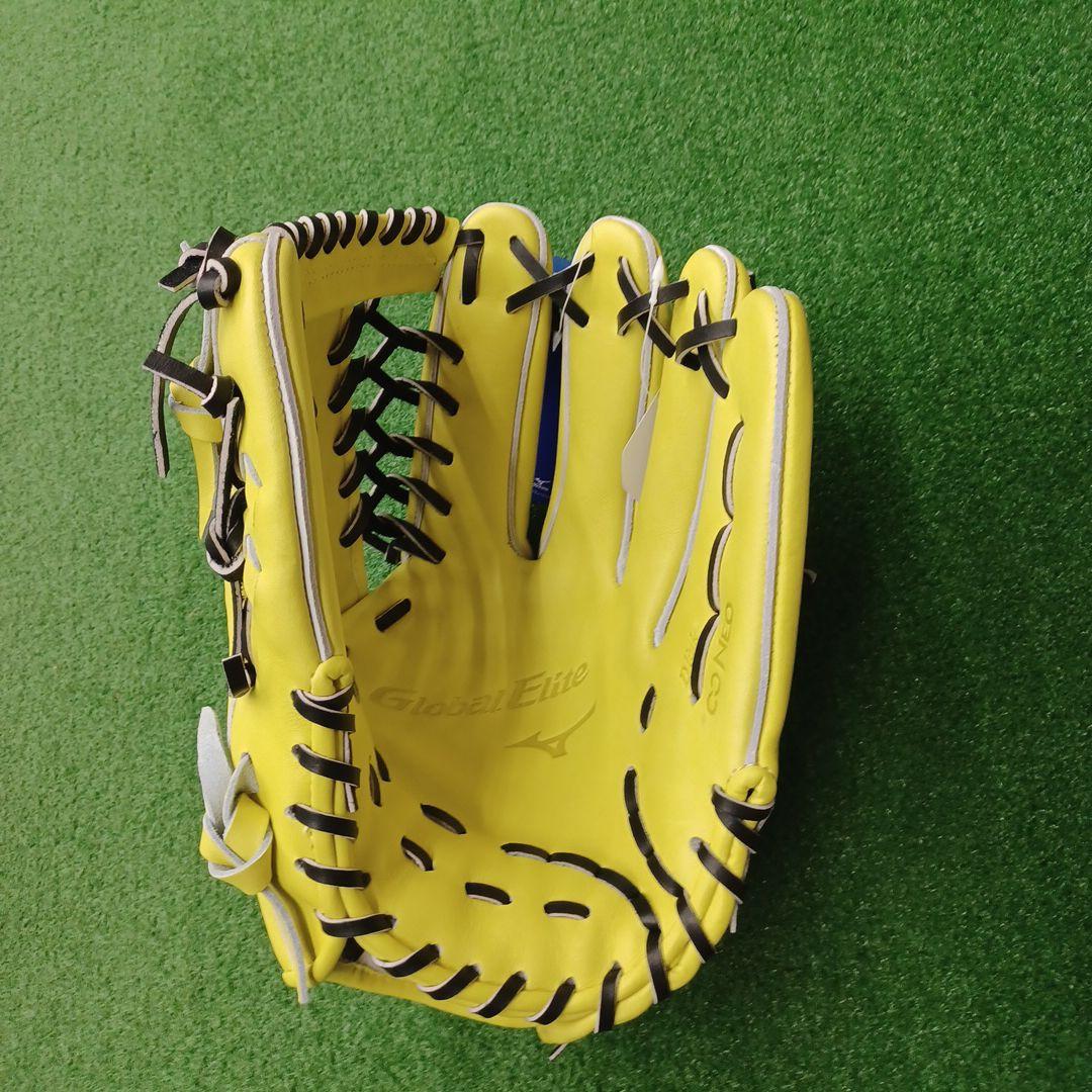 ミズノ)Global Elite限定カラー 硬式グローブ イエロー
