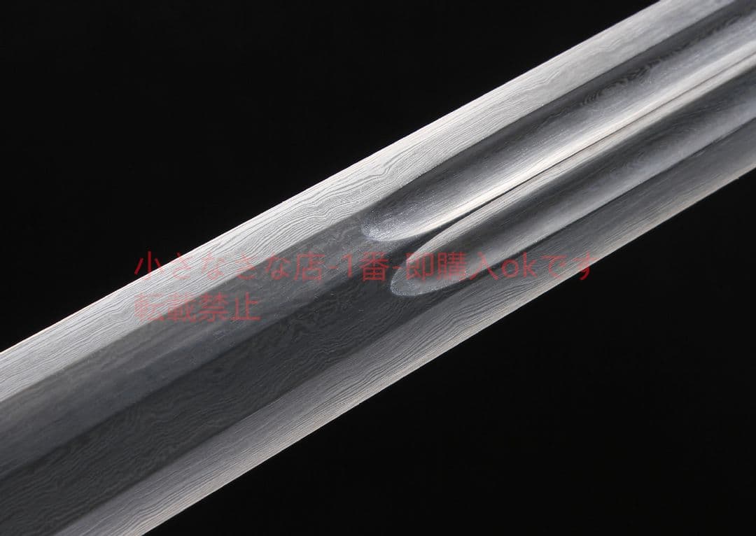 双竜漢剣八面開二溝紋形鋼   古兵器 武具 刀装具 日本刀 模造刀 居合刀