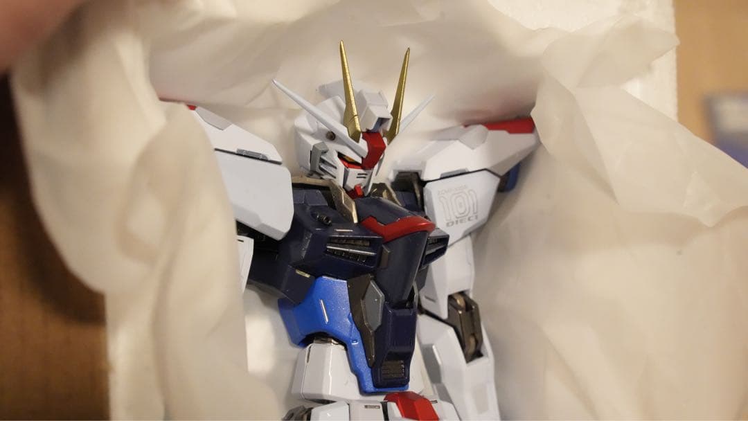 L BUILD メタルビルド　フリーダムガンダム　スノースパークル