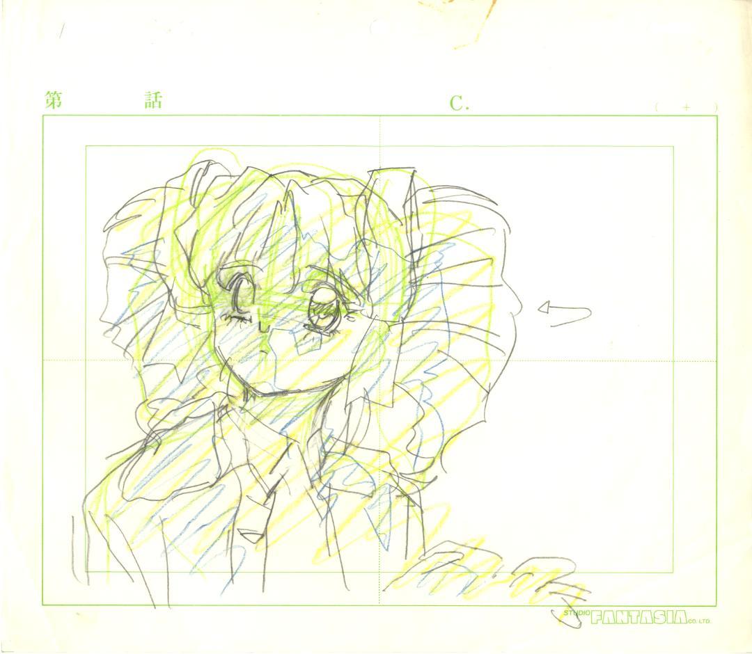 同級生 OVA1話 志村まみ セル画 手描き背景