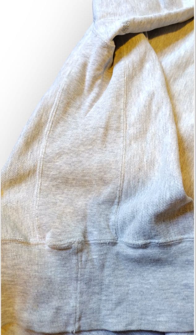 90s リバースウィーブ　チャンピオン　ハーフスナップボタン　ワンポイント　ボロ