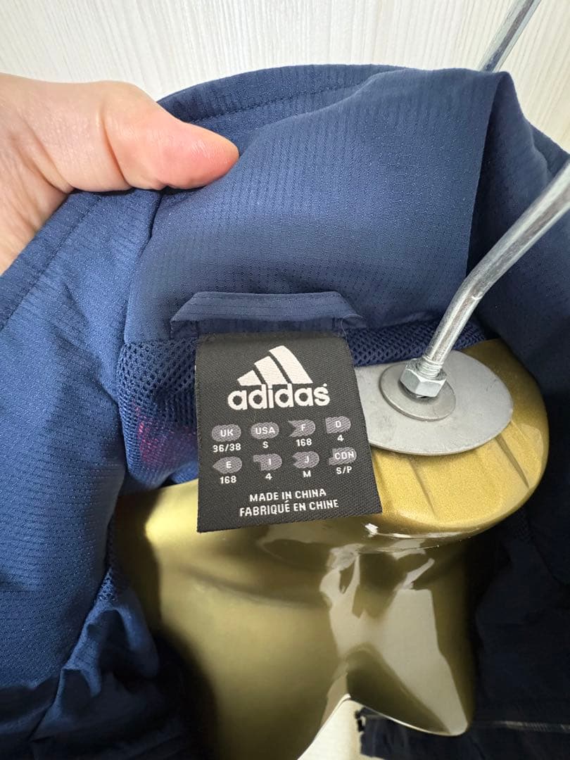 adidas フランス代表 ベンチコート ネイビー/レッド