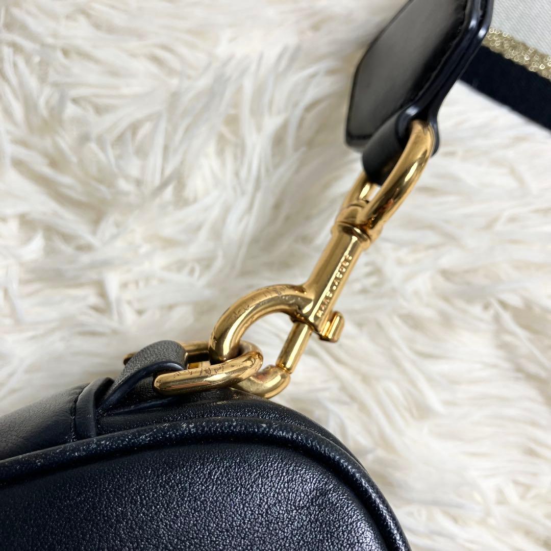 【美品】マークジェイコブス ＊カメラバッグ レザー ブラック