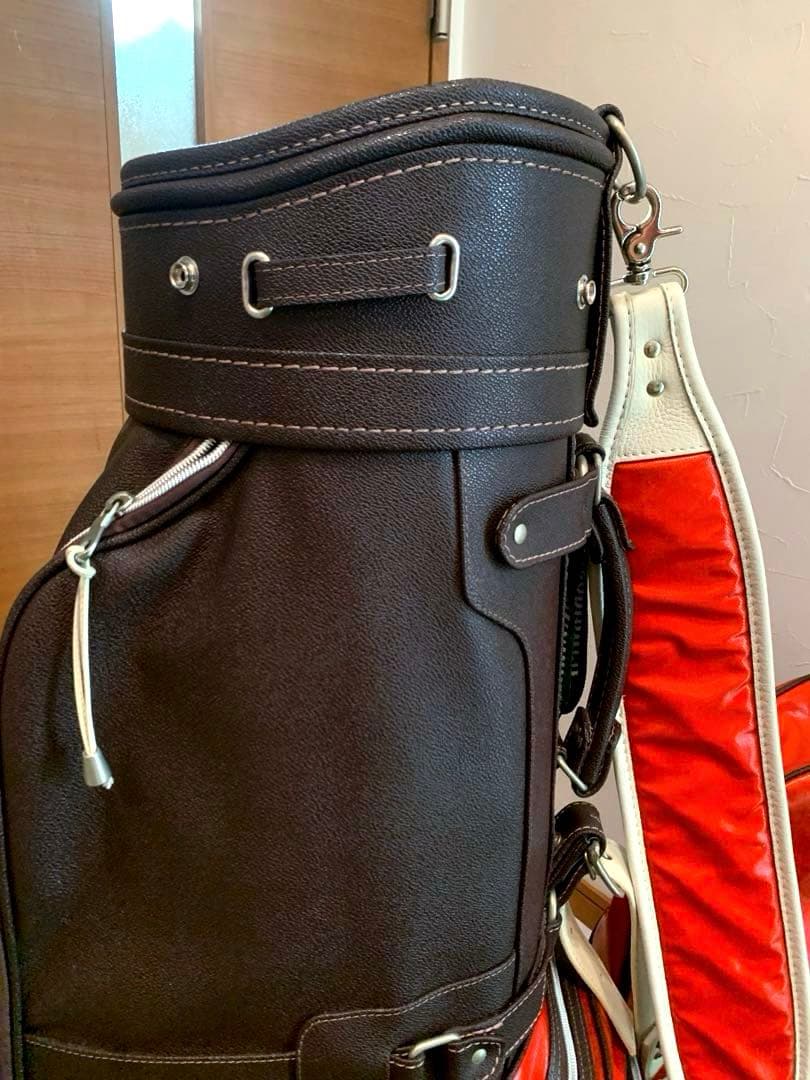 希少/完売/美品　Orobianco 本革 レザー使用　高級　キャディバッグ
