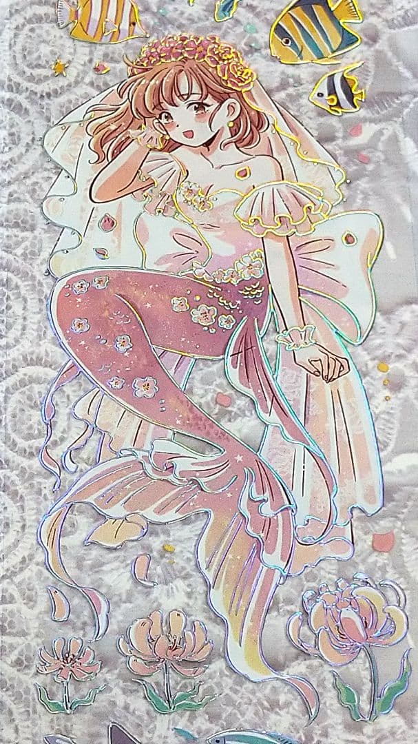 ✩SALE✩J345＃海洋之泪(镭射银)当季限定切り売り海外人物マステ女の子