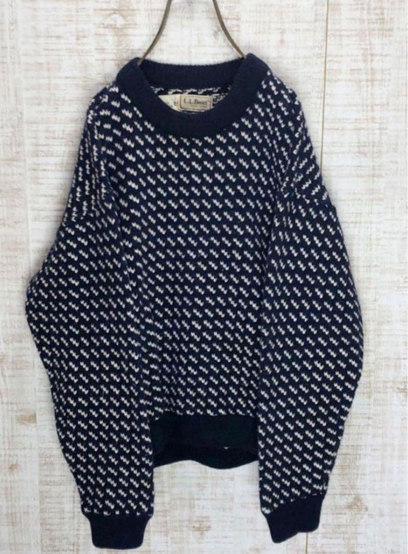 L.L.Bean バーズアイ エルエルビーン 80s ネイビー