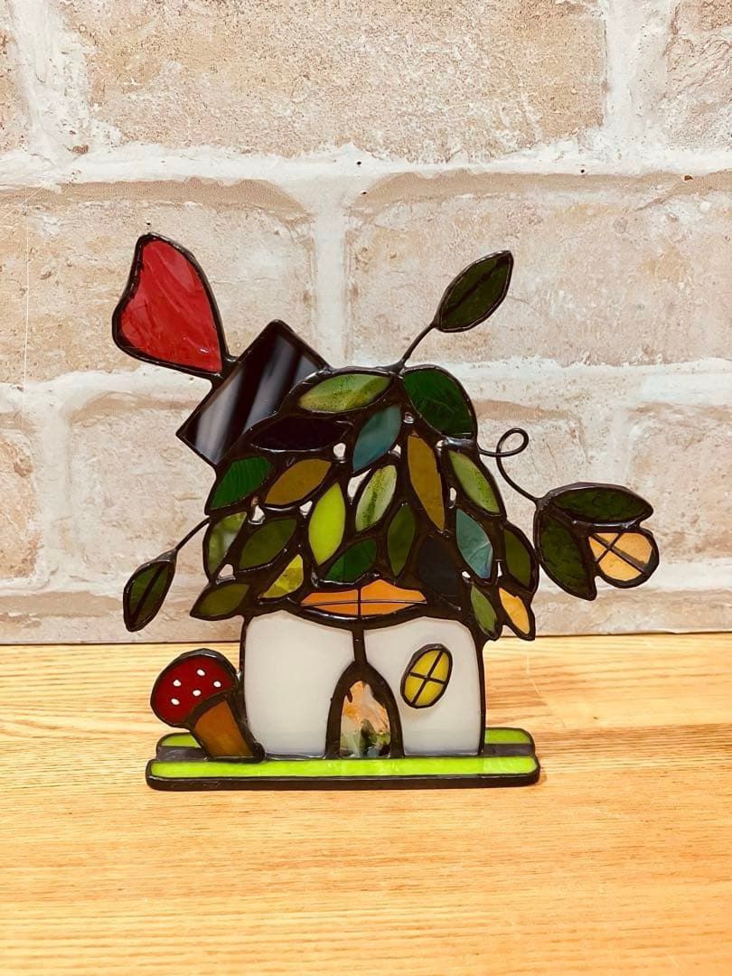 ステンドグラス　小さな街並みと四季の訪れ　計4件