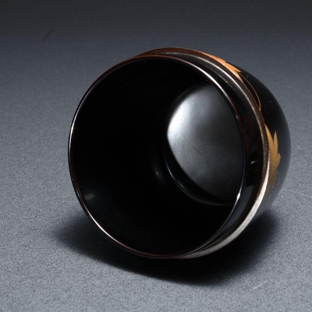 中棗　雲錦蒔絵　桜と紅葉　表完　共箱　R1685