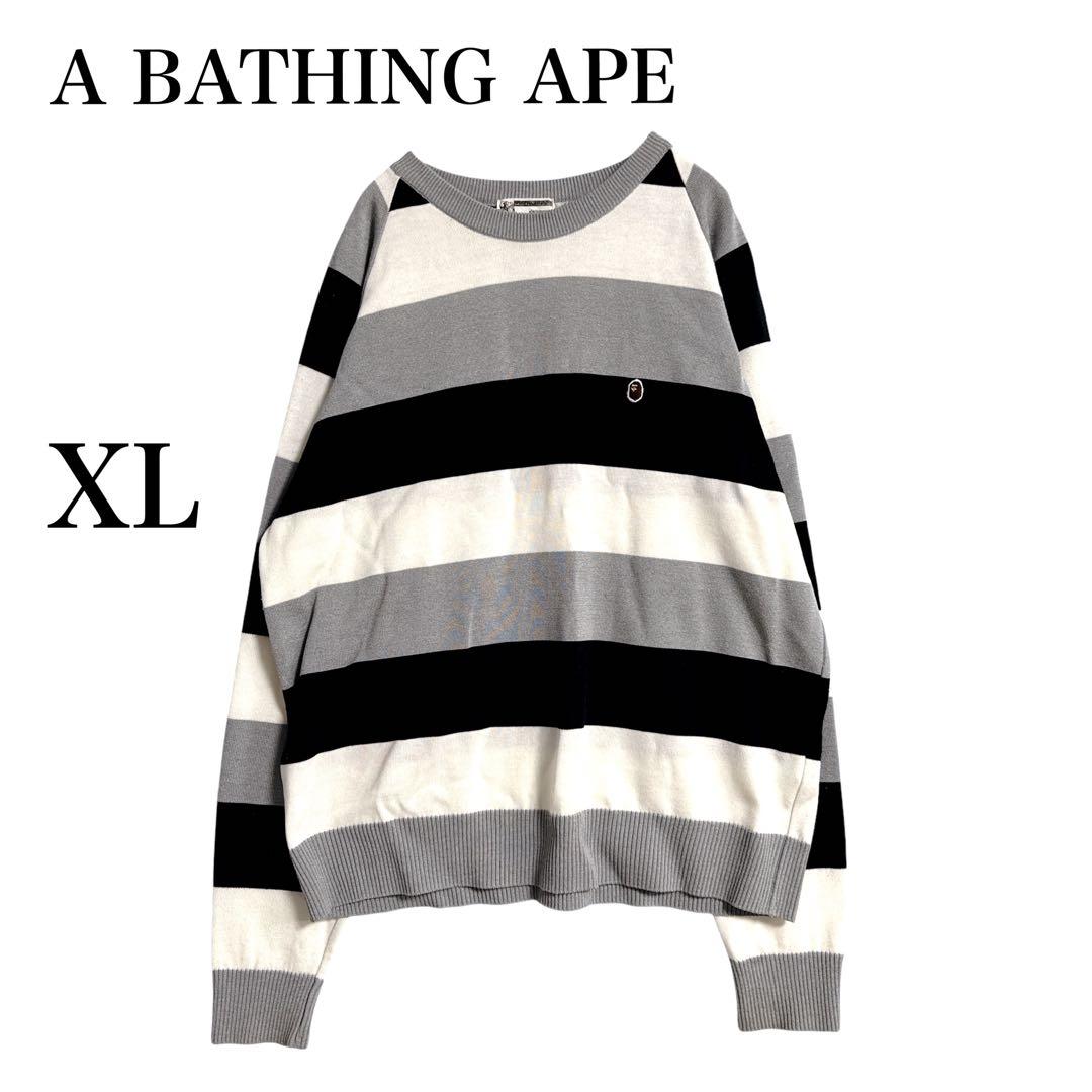 A Bathing Ape セーター 初期タグ 90s XL ボーダー