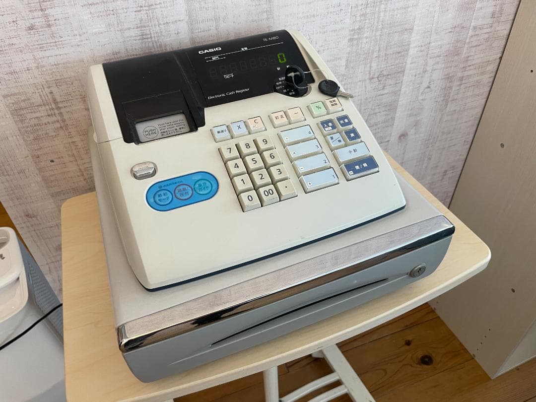 CASIO TE-M80 キャッシュレジスター 中古品