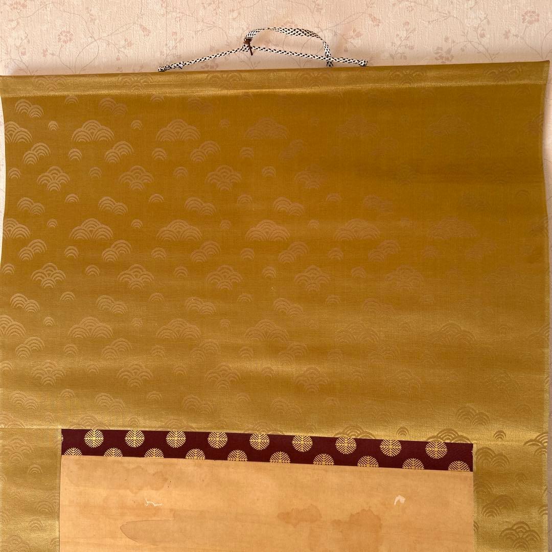 日本画掛軸　椿椿山