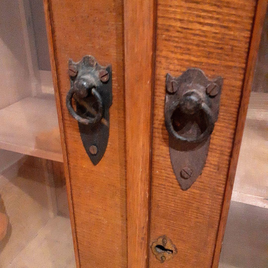 期間限定値下げ【ヴィンテージ】ガラス扉 食器棚 水屋 飾り棚 収納棚