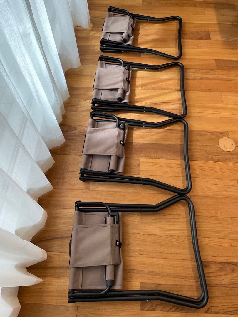 送料無料 PEAK スノーピーク FDチェアワイド グレー4脚セット