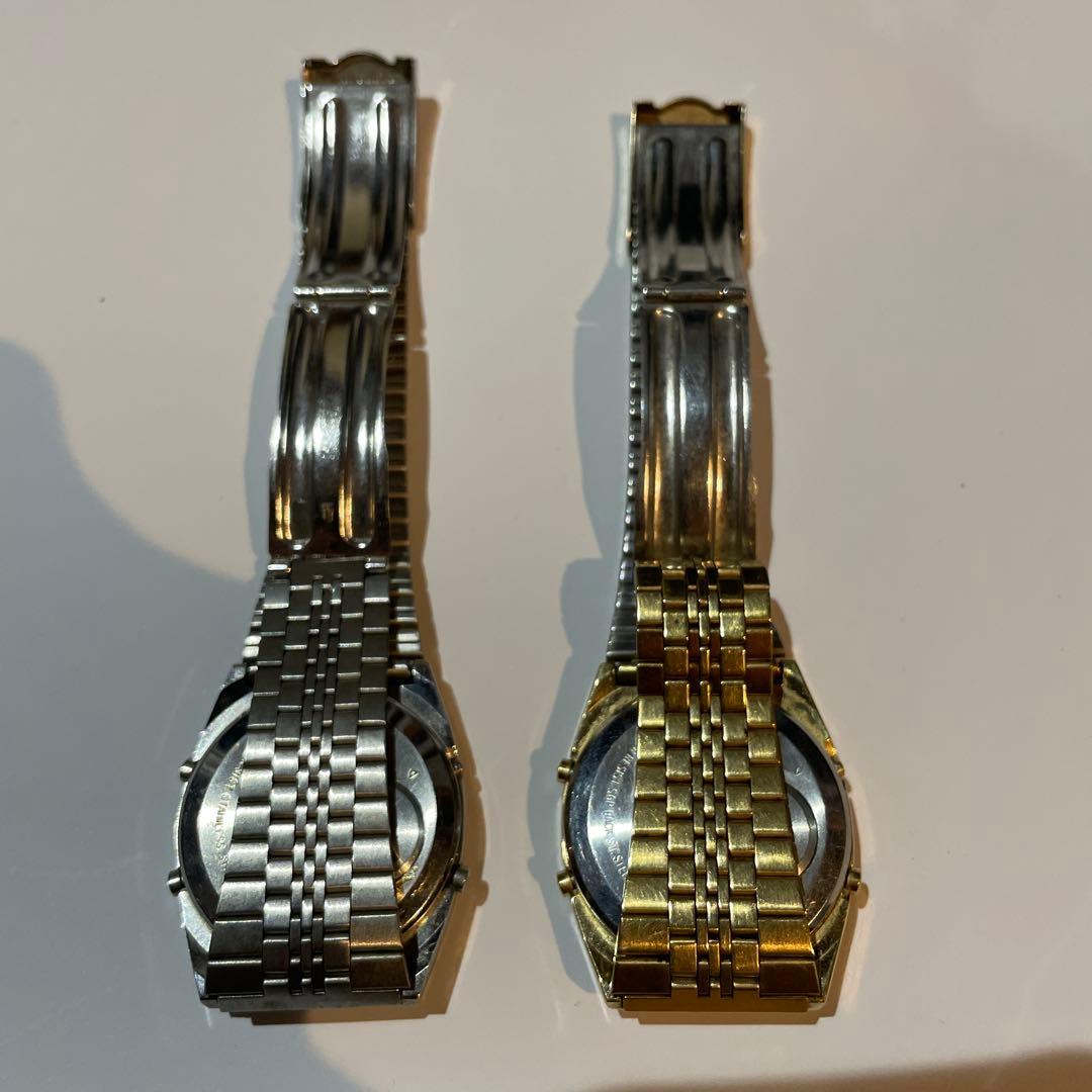 セイコー ワールドタイム A239-5020ゴールドA239-502Aシルバー