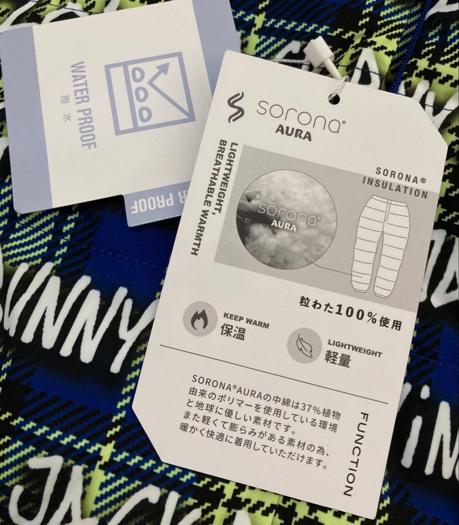 新品 パーリーゲイツ ジャックバニー リバーシブル中綿ベスト(6)LL/ライム