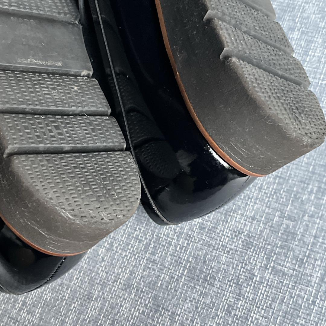 アルテミスバイダイアナ 厚底 エナメル タッセルローファー 黒 ブラック 美品