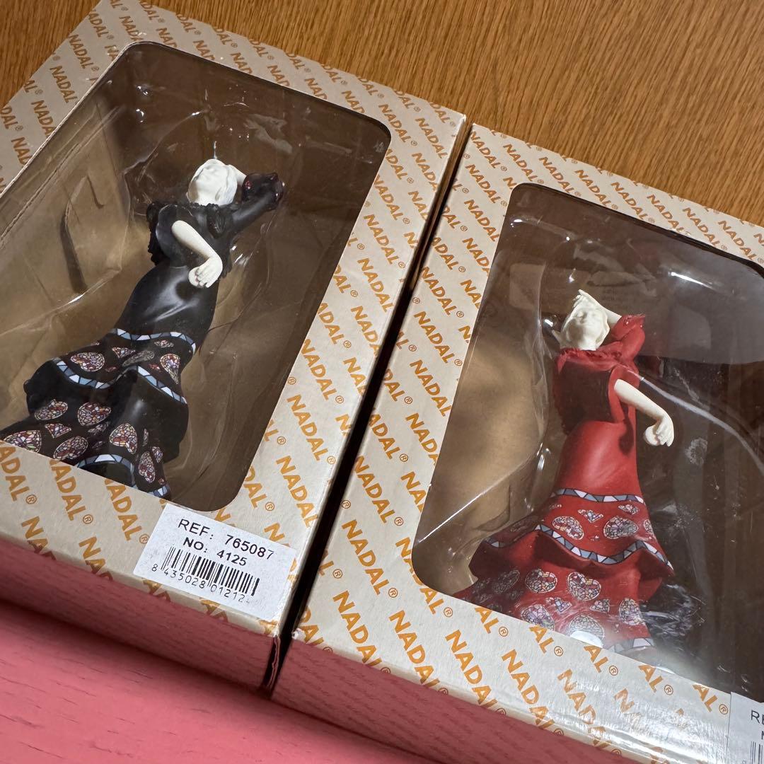 NADAL ナダル社製 フラメンコ 陶器人形 2個セット 置物 フィギュリン