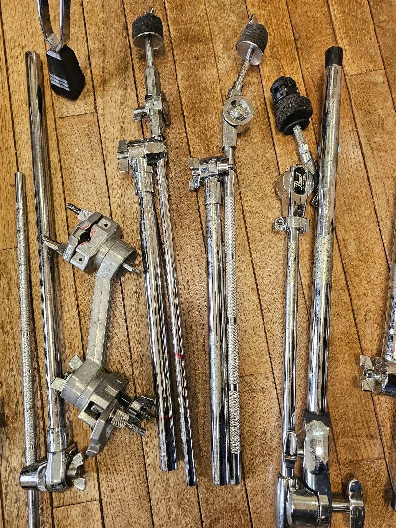 セット売りです。☆pearl/パール製ハイハット用シンバルブームホルダー