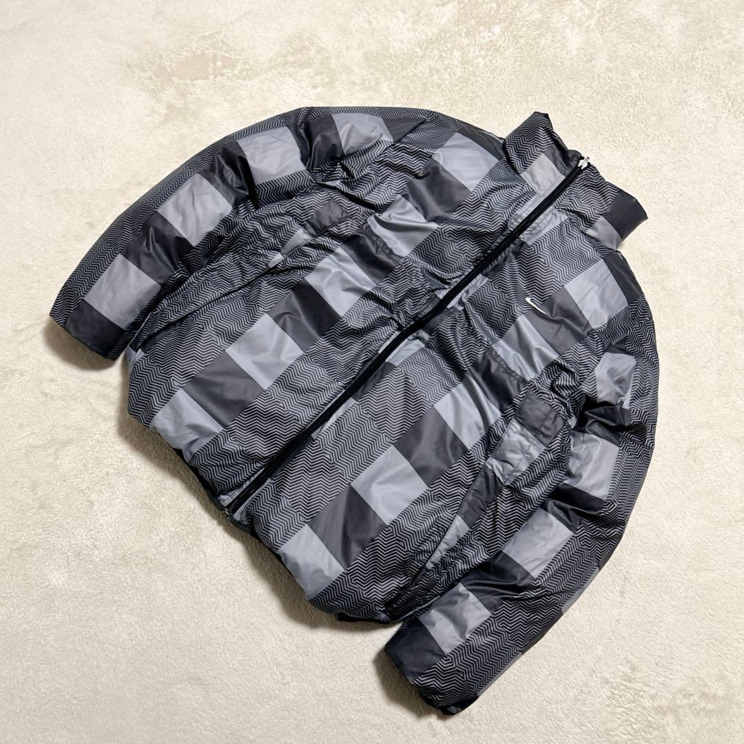 未使用級 OLD NIKE リバーシブル ダウンジャケット L ダークグレー 黒