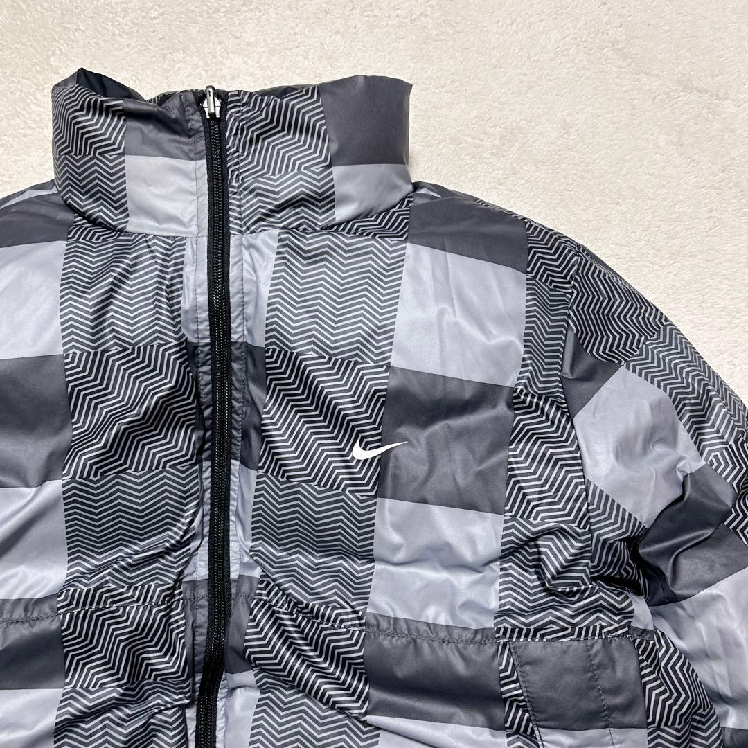 未使用級 OLD NIKE リバーシブル ダウンジャケット L ダークグレー 黒