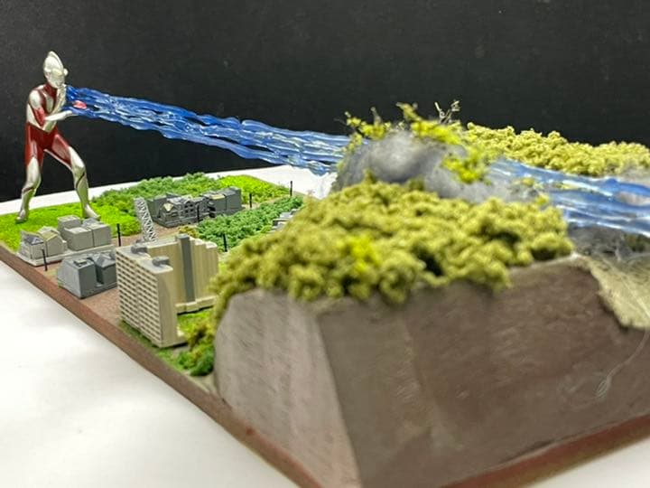 シンウルトラマン　スペシウム光線発射　シンゴジラも！　ジオラマ