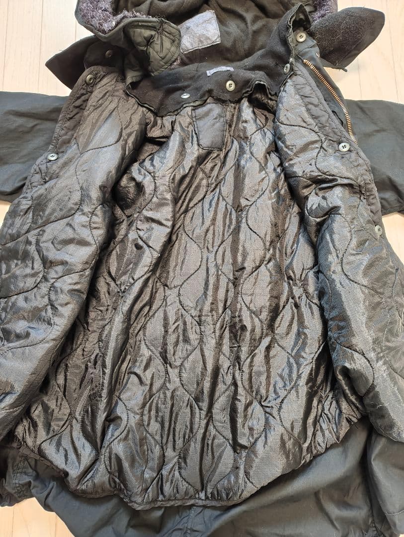 ジャケット・アウター anytee M-65 FISHTAIL PARKA SUPER BLACK