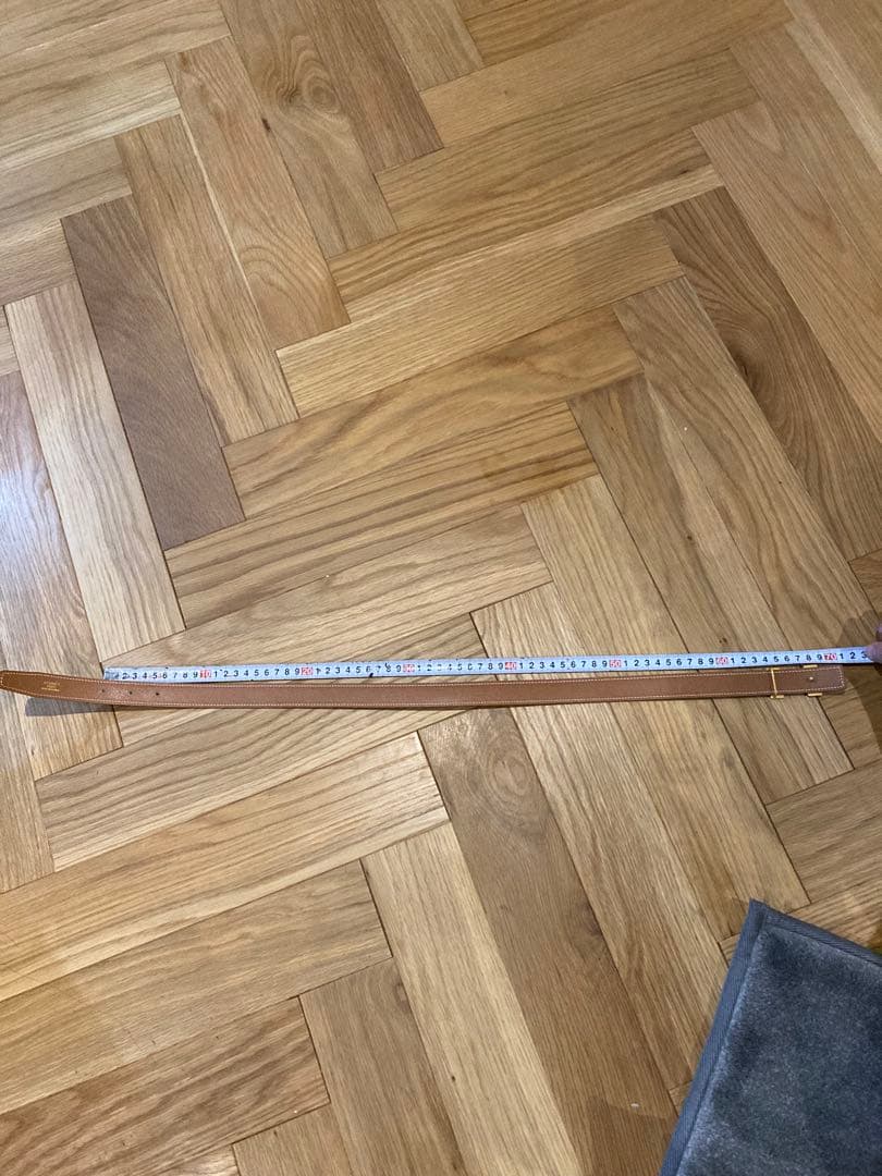 ほぼ新品　エルメス　ベルト　レディース　ブルー　ヴィンテージ　箱付き　付属品