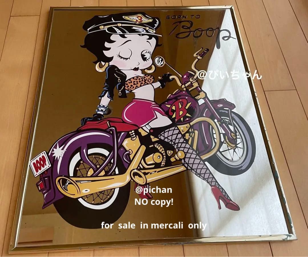 ベティちゃん　パブミラー　アンティーク　ベティ　鏡