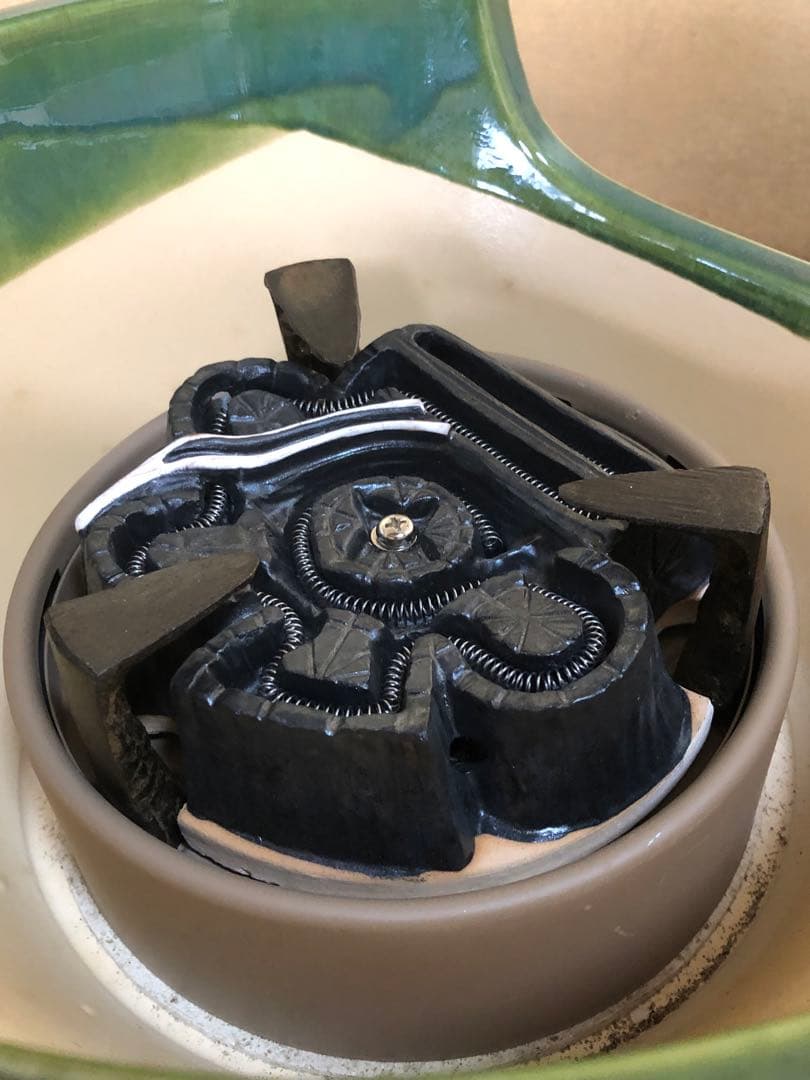 《R》茶道具 織部B 野々田式 風炉型電熱器 元箱　260109き2