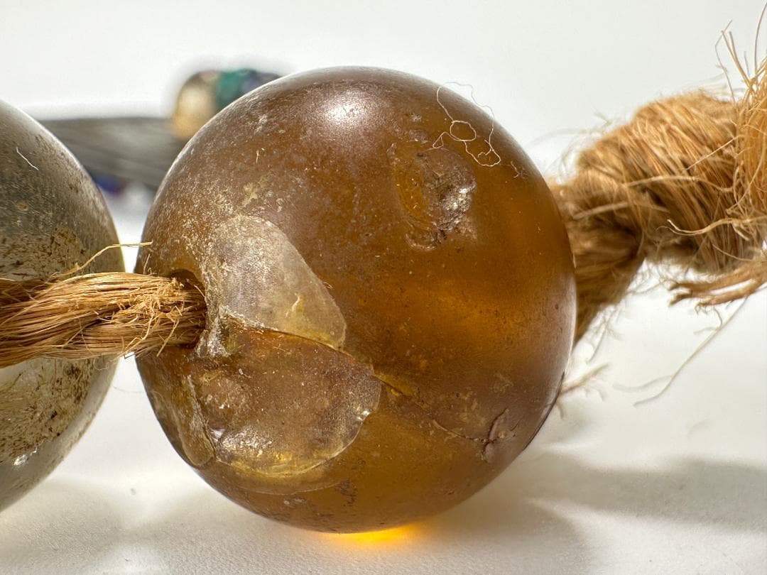 北海道アイヌ民族　アイヌ玉　首飾りタマサキ