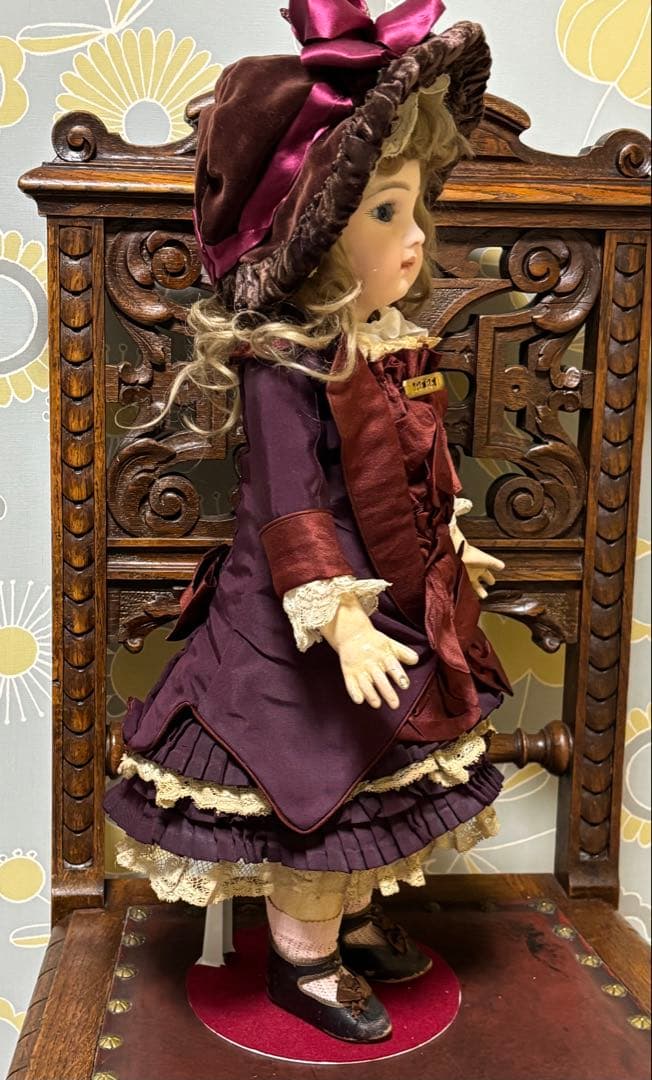 アンティークビスクドール ドレス&ボネセット