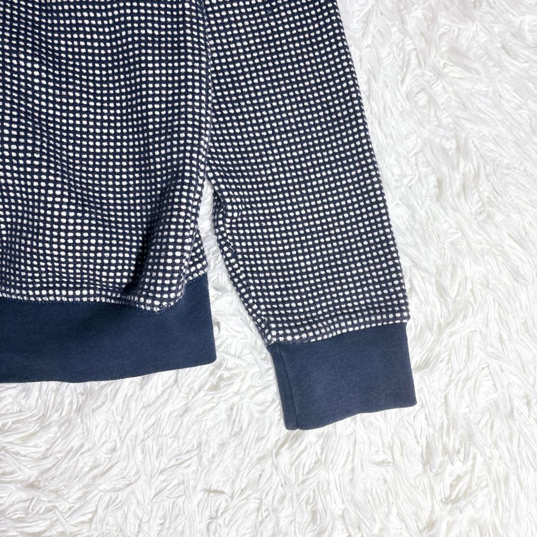 希少 美品 XL メゾンキツネ トリコロールフォックス ドット スウェット 紺