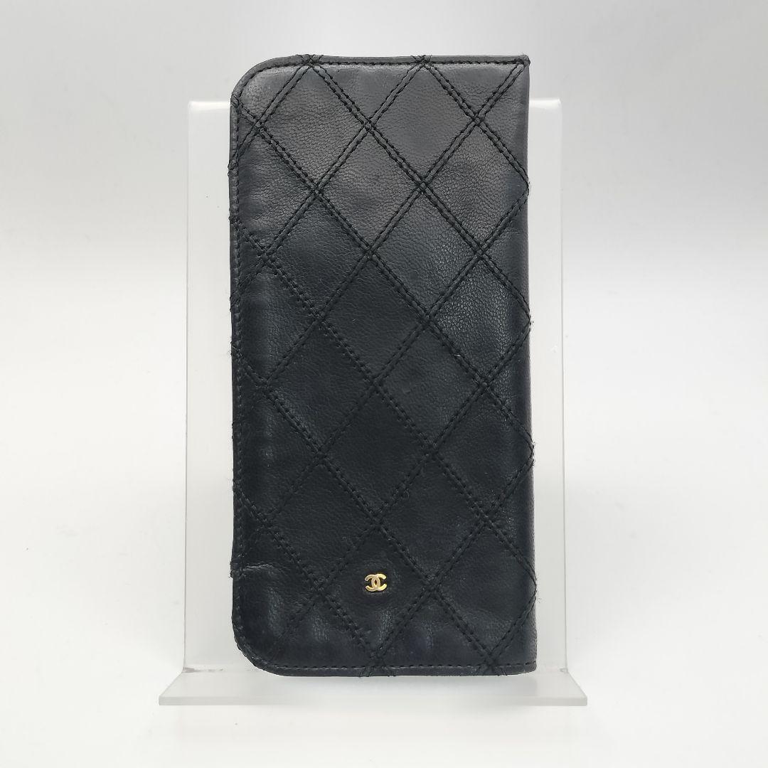 ☆シャネル　メガネケース　サングラスケース　オールドシャネル　ビコローレブラック