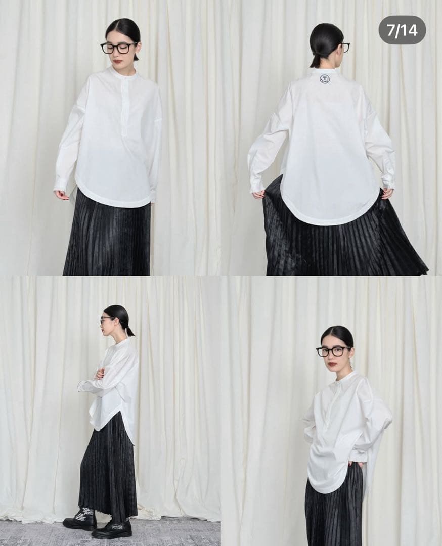 今季秋冬トーマスマグパイのホワイト 長袖 シャツ