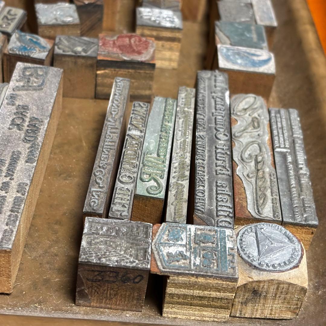 SALE！USAアンティーク メタル スタンプ 活版印刷 当時物88点セット！①